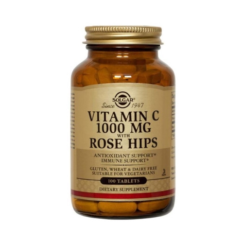 Solgar Vitamin C 1000 mg with Rose Hips  