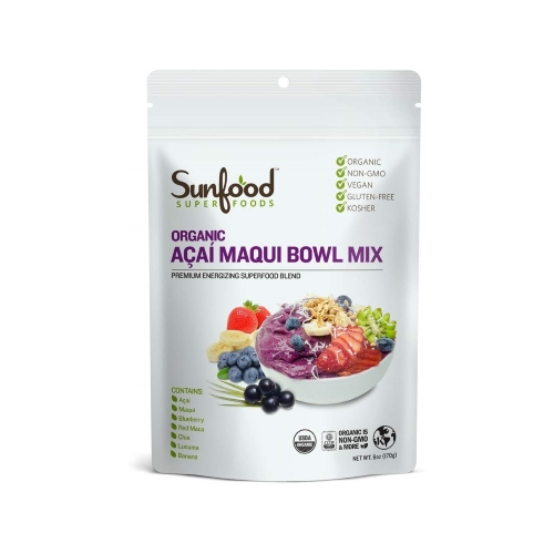 Sunfood Superfoods Acai Maqui Bowl Mix 