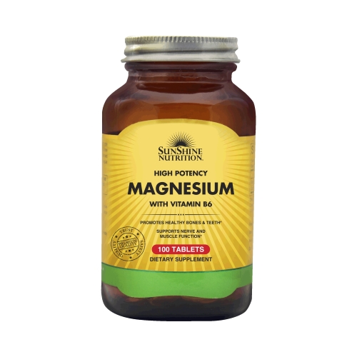 Sunshine Nutrition High Potency Magnesium With Vitamin B6 