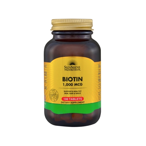 Sunshine Nutrition Biotin 1000 Mcg 