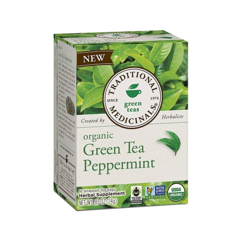 Traditional Medicinals Green Tea Peppermint 