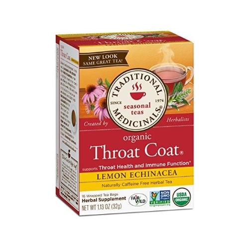 Traditional Medicinals Throat Coat Lemon Echinacea Twin Pack 30% OFF 