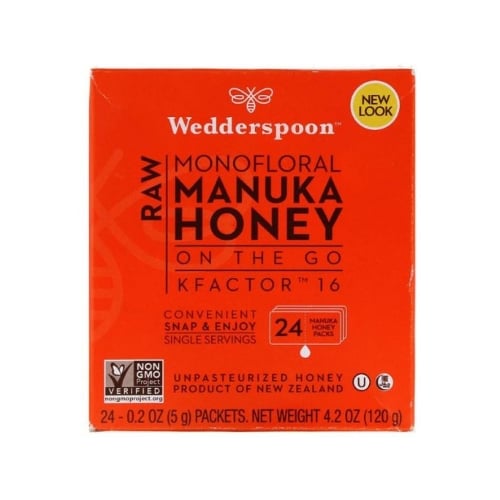 Wedderspoon Honey on the Go - Raw Monofloral Manuka Honey Kfactor 16 