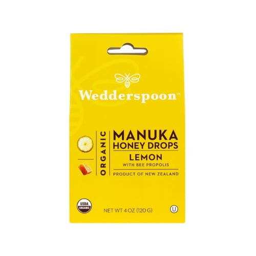 Wedderspoon Organic Manuka Honey Drops Lemon 