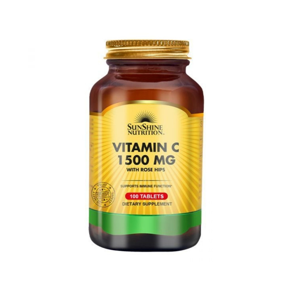 Sunshine Nutrition Vitamin C 1500mg With Rosehips 