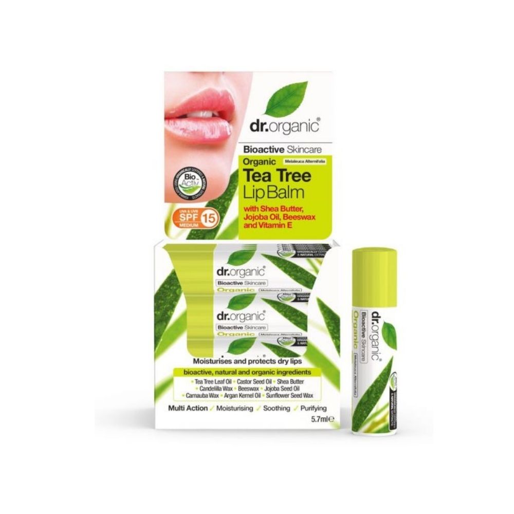 Dr Organic Tea Tree Lip Balm 