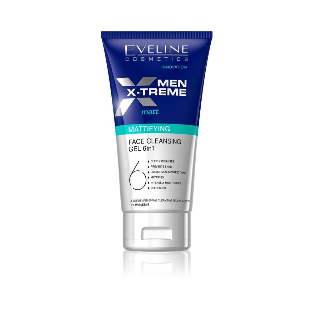 Eveline Men X-Trem Mattifying Face Cleansing Gel 6IN1 