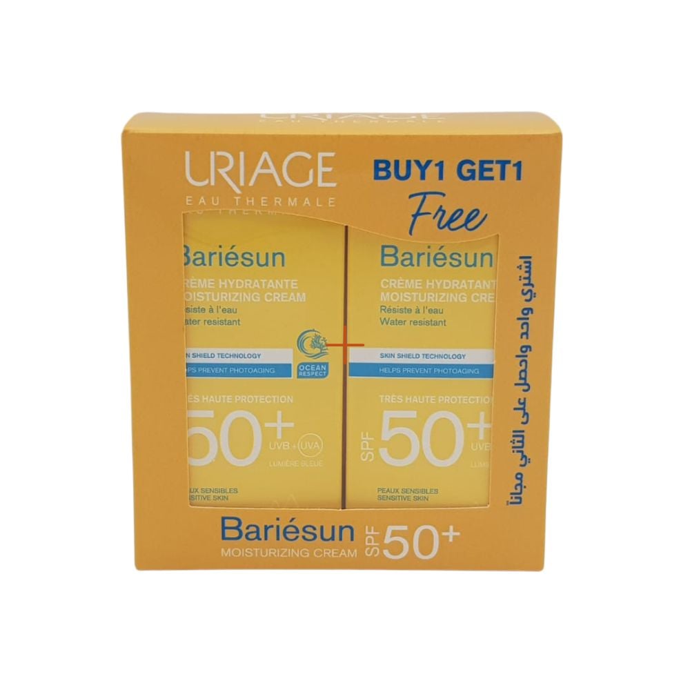 Uriage Fragrance-Free Bariesun Cream SPF 50+ - Buy 1 Get 1 Free 