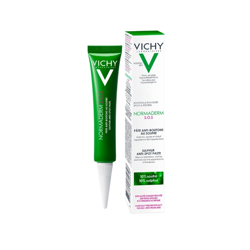 Vichy Normaderm Phytosolution Anti Spot Sulfur Paste for Night Use 