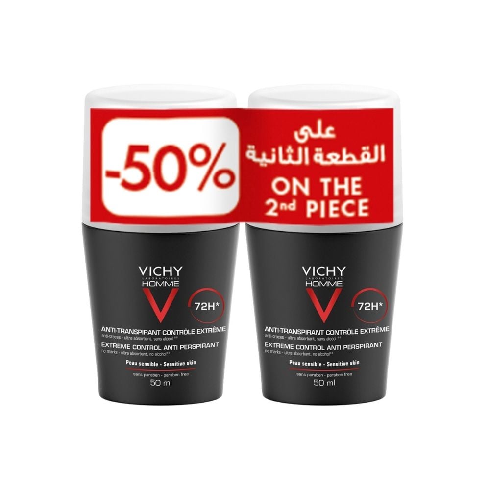 Vichy Homme Deodorant Anti Perspirant Soothing Effect for Men BUY 1 GET 1 50% OFF 