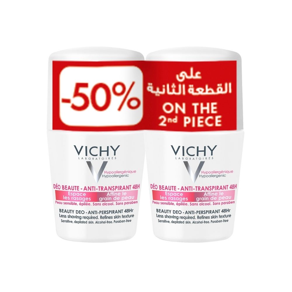 Vichy Beauty Deo Antiperspirant 48H Roll-on BUY 1 GET1 50% OFF 