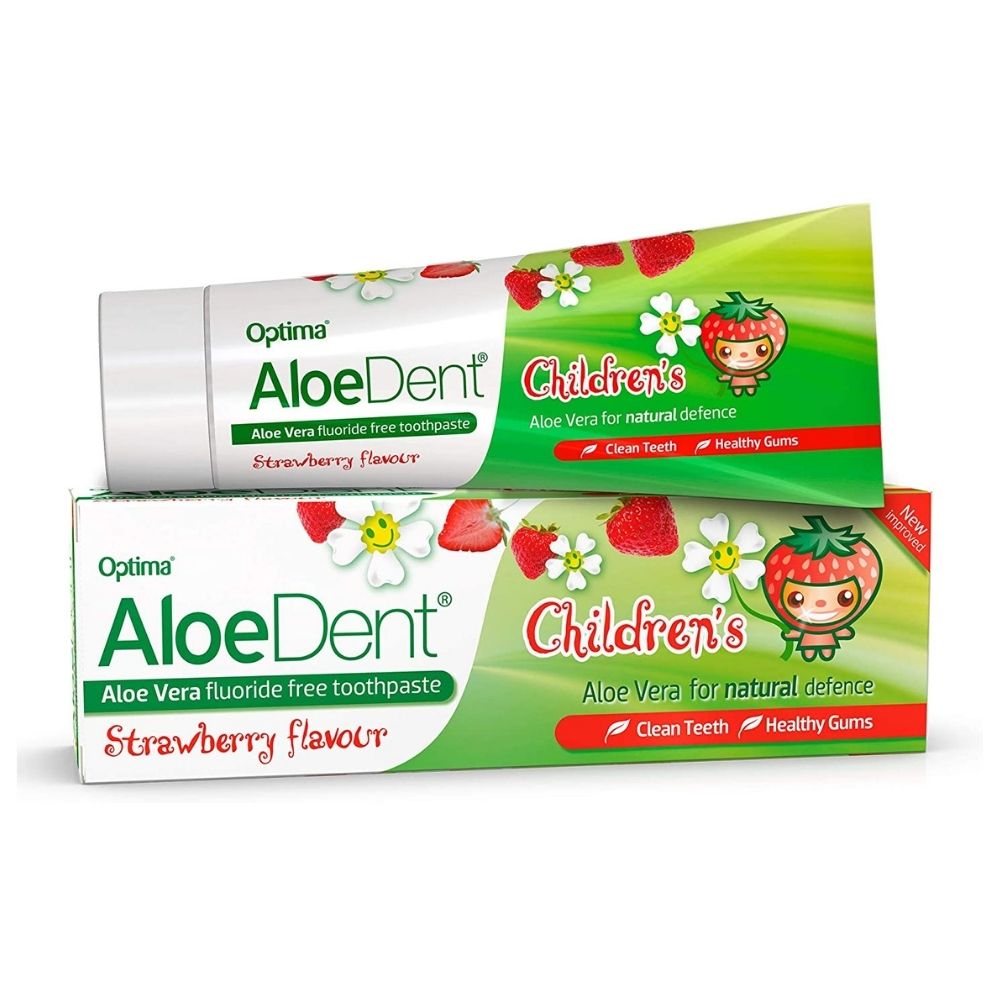 Aloedent Child Strawberry Flouride-Free Toothpaste 