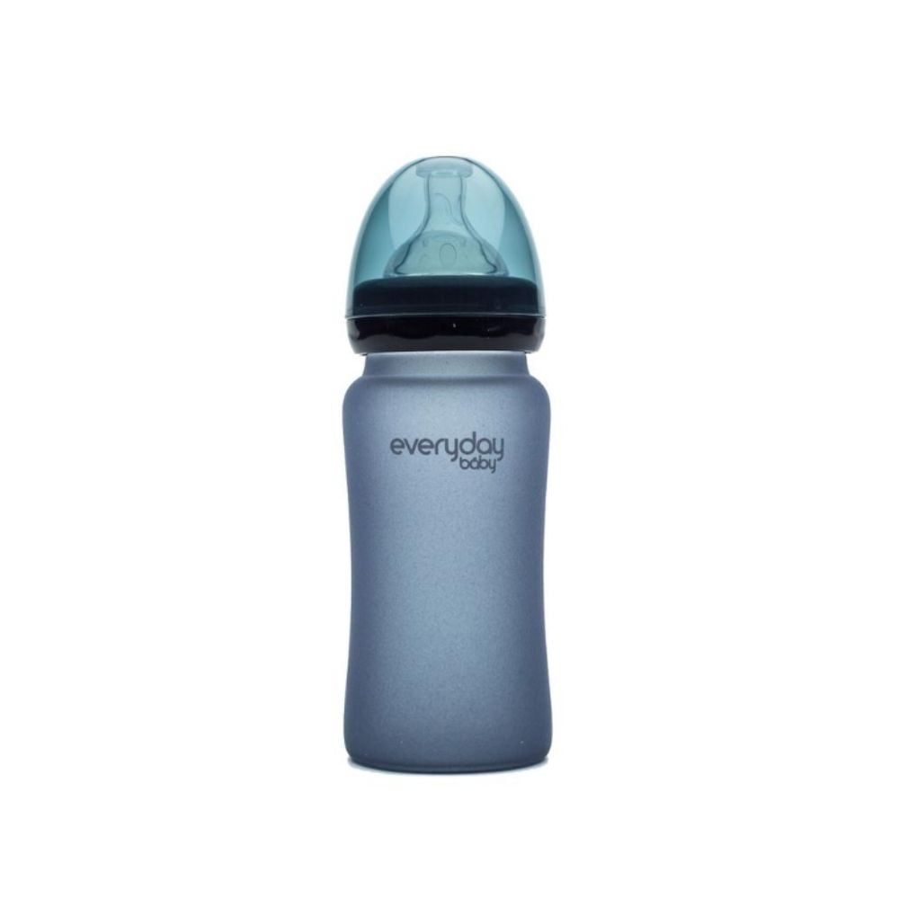 Everyday Baby Glass Heat Sensing Bottle - Blueberry 