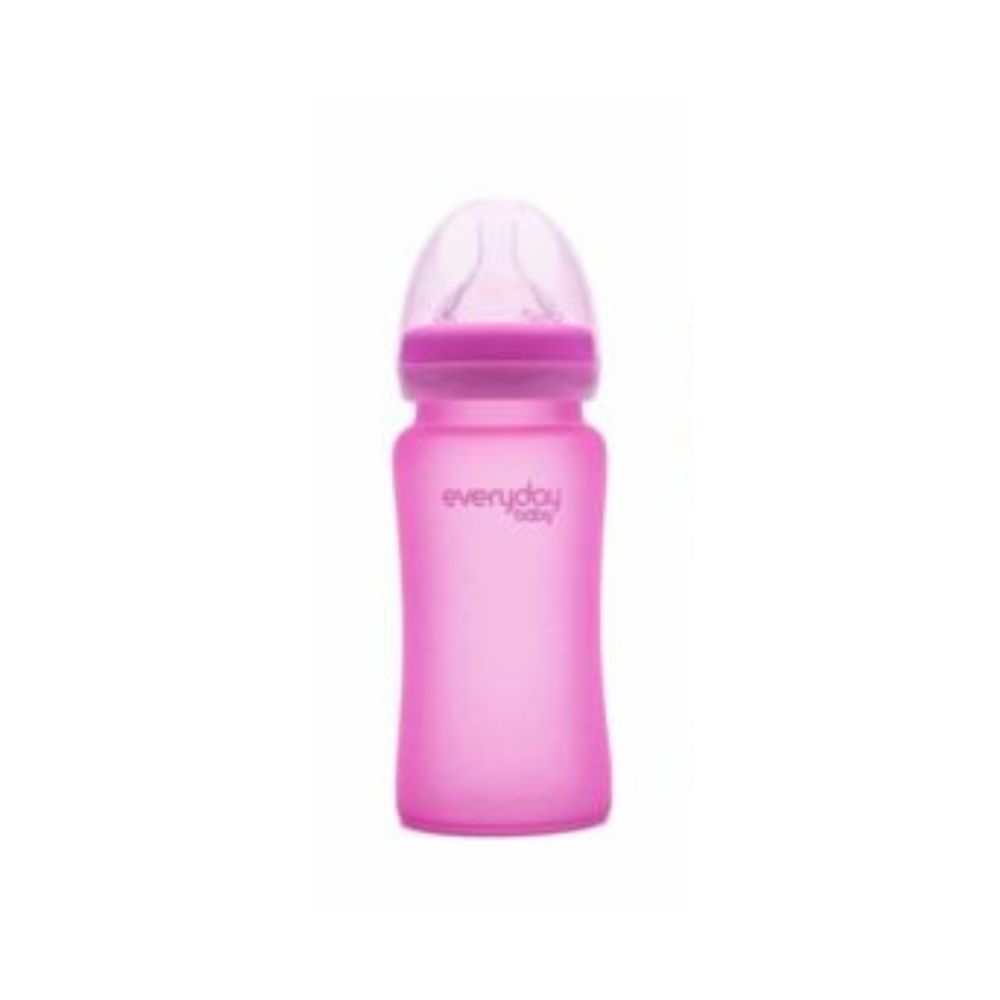 Everyday Baby Glass Heat Sensing Bottle - Pink 