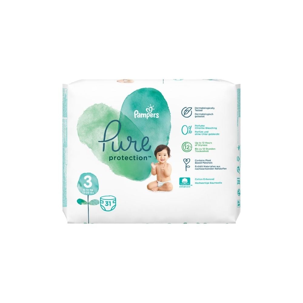Pampers Pure Protection Size 3 (6-10 Kg) 