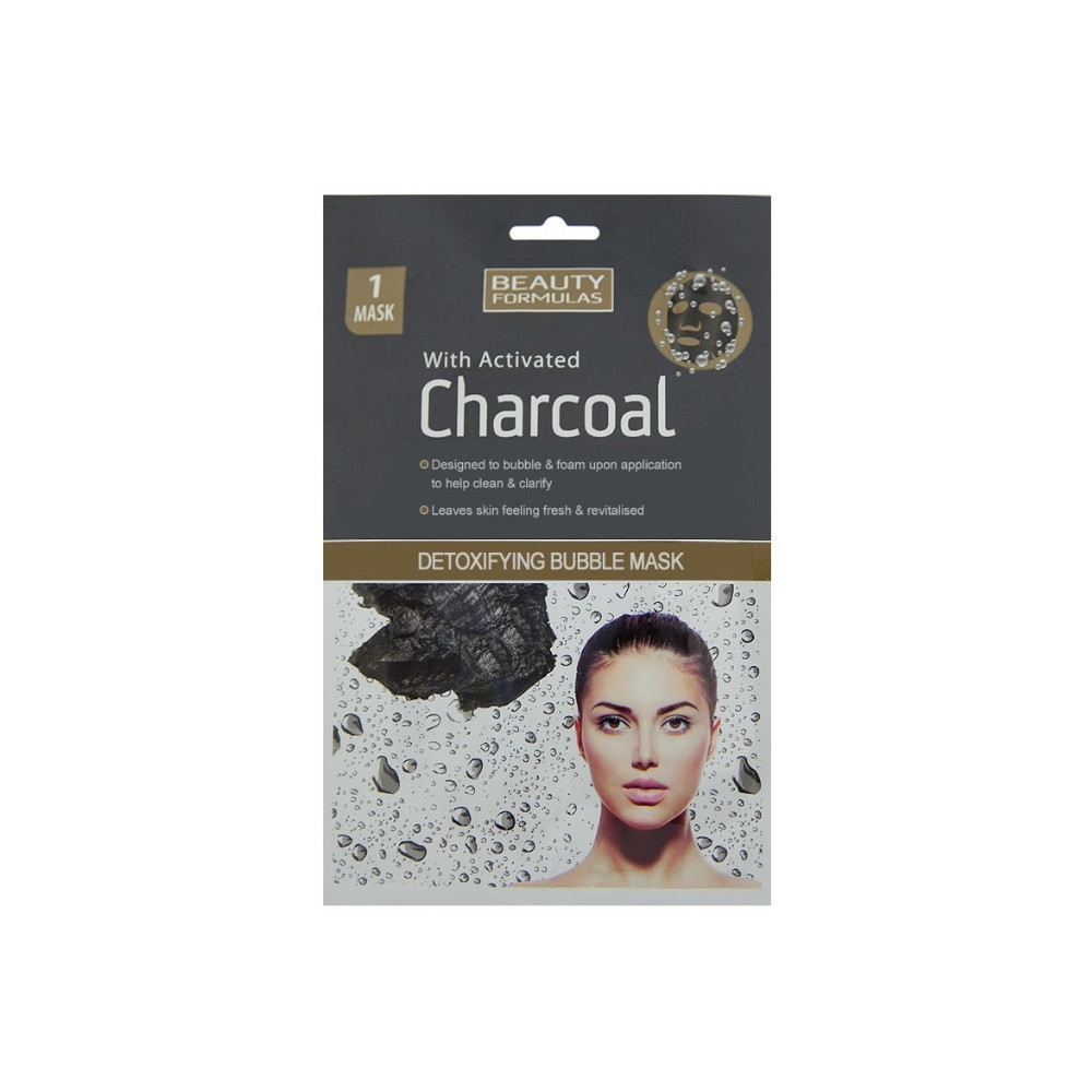 Beauty Formulas Charcoal Activated Detoxifying Bubble Face Mask 
