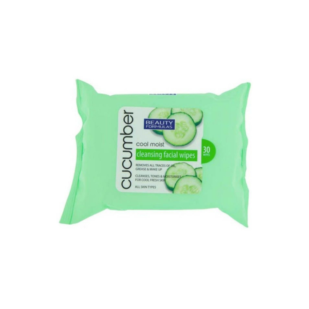 Beauty Formulas Cucumber Cleansing Facial Wipes 
