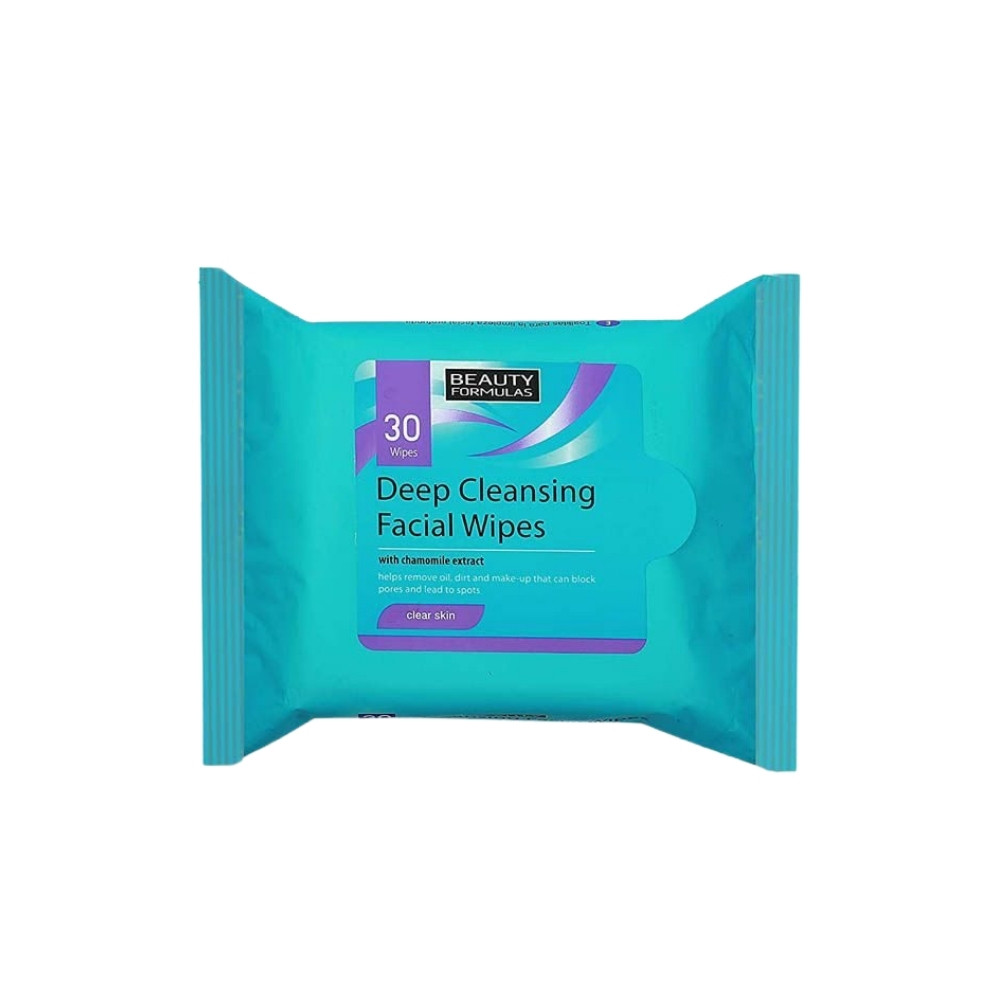 Beauty Formulas Clear Skin Deep Cleansing Facial Wipes 