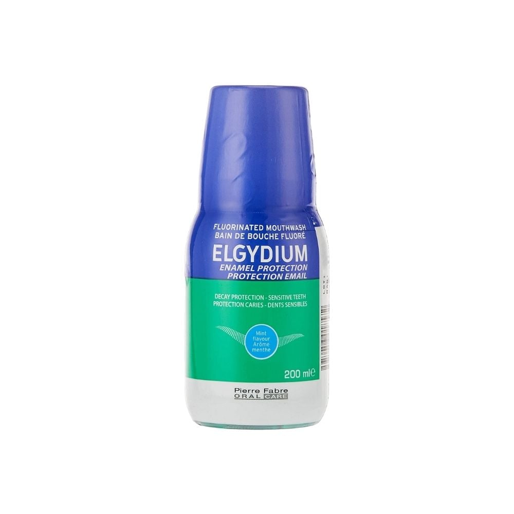 Elgydium Enamel Protection Flouride Mouthwash 