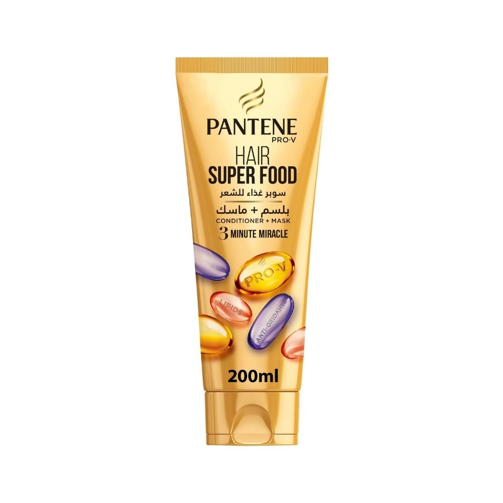 Pantene 3 Minute Miracle Hair Superfood Conditioner+ Mask 