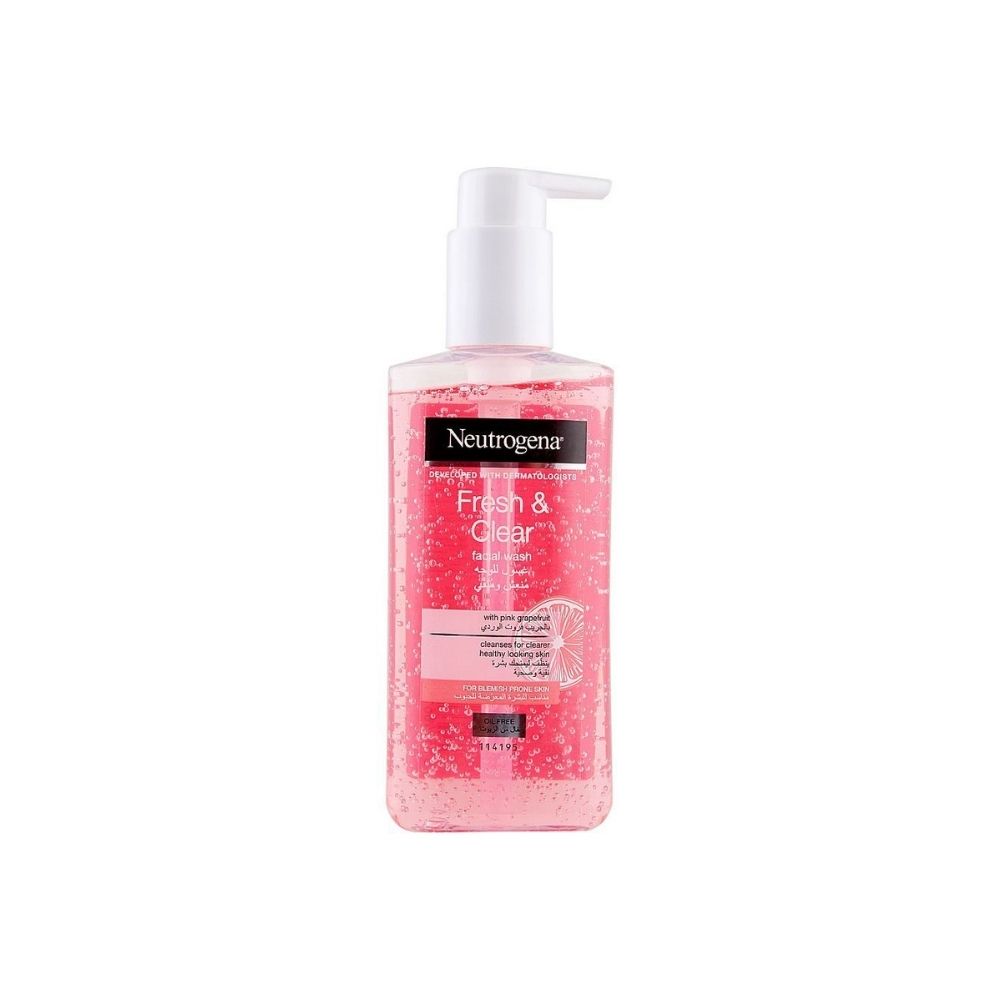 Neutrogena Fresh & Clear Facial Wash with Pink Grapefruit 