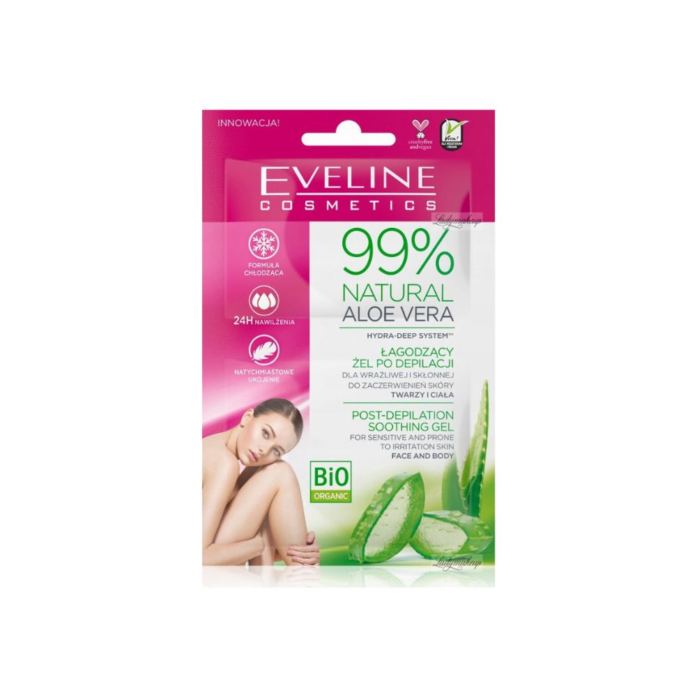 Eveline 99% Natural Aloe Vera Post-Depilation Soothing Gel  