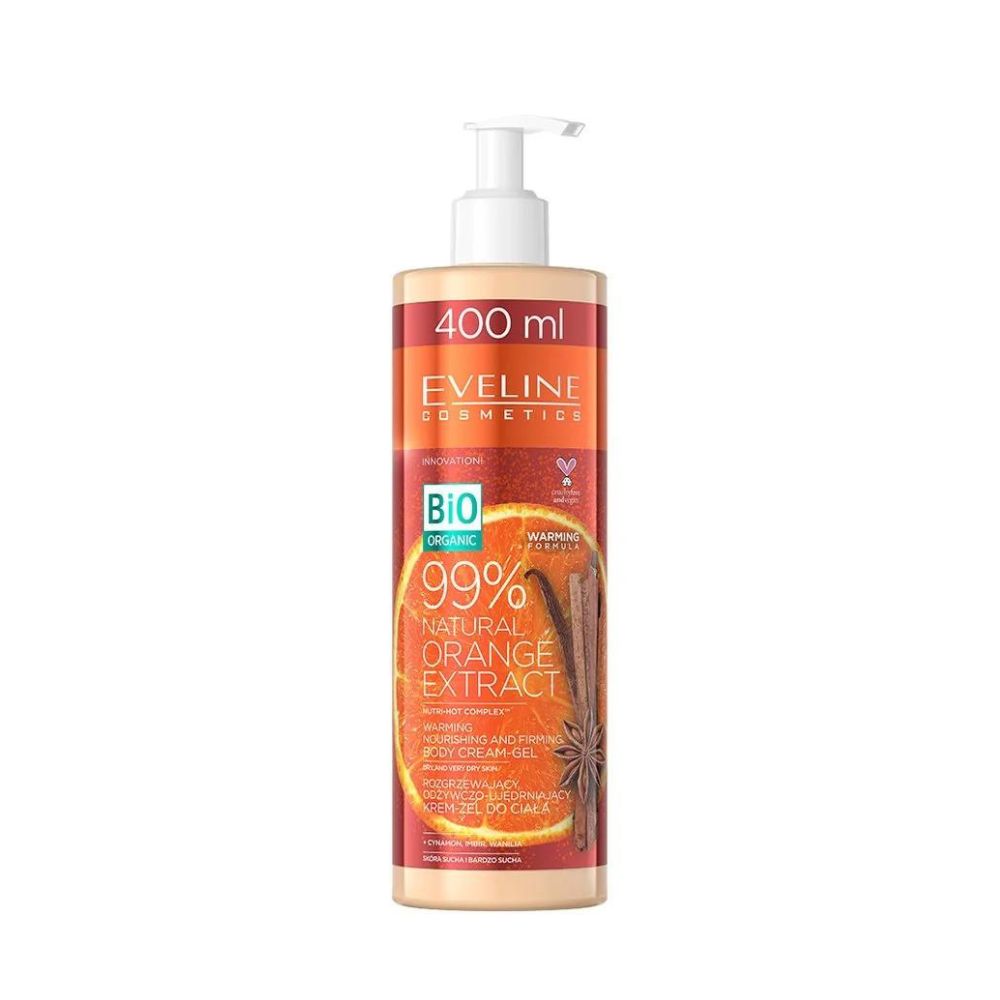 Eveline 99% Natural Orange Extract Warming Body Cream-Gel 