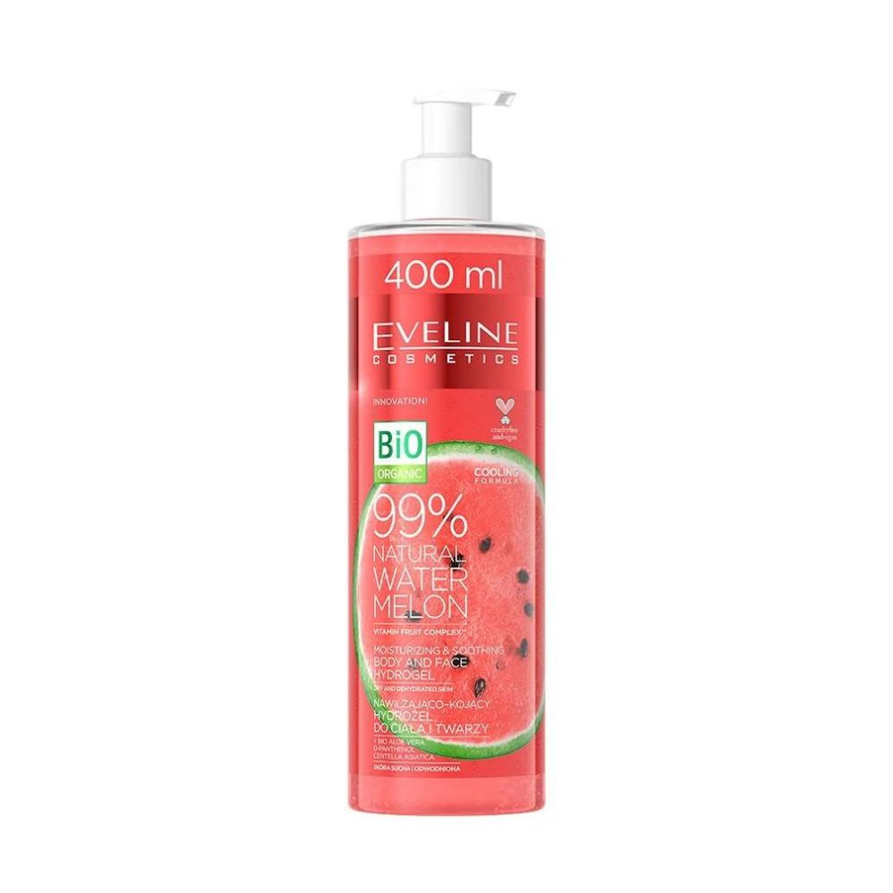 Eveline 99% Natural Watermelon Moisturizing & Smoothing Body & Face Hydrogel 