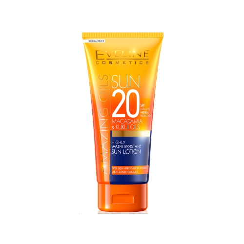 Eveline Amazing Oils Highly Water-Resistant Sun Lotion SPF 20 