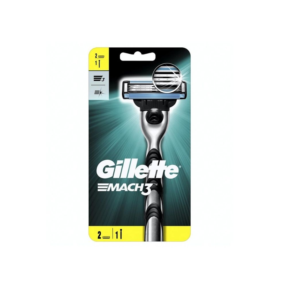Gillette Mach 3 Razor Handle + Refills 