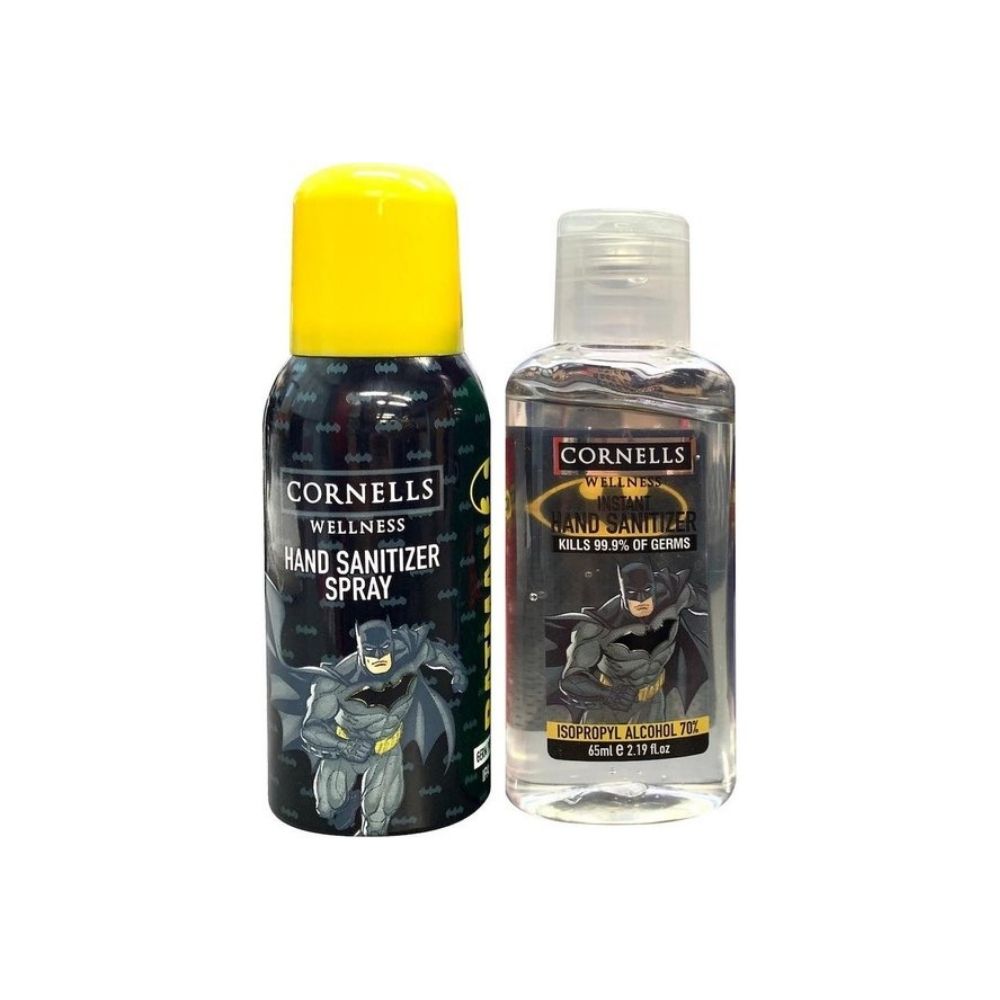 Cornells Hand Sanitizer Gel & Spray Batman 