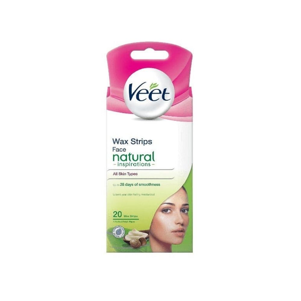 Veet Natural Face Wax Strips With Argan Oil 